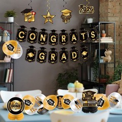 Graduation Decorations 2026 Gold Themed Set – Congrats Grad Banner, Class of …