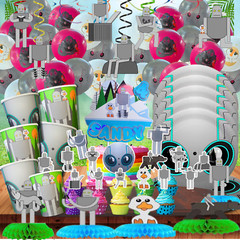 THE Wild Robot Hanging Swirl banner party supplies decoration balloons birthday