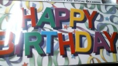 Mailbox Cover Happy Birthday, **NOT MAGNETIC** (00013) FS