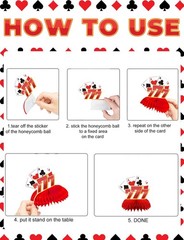 Adeyoo 12Pcs Casino Theme Party Decorations, Casino Centerpieces for Tables 3…