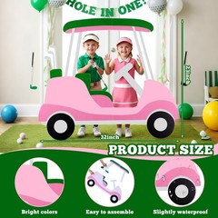 Golf Cart Cutout Props Decoration Backdrop Photo Booth Stand In Cardboard