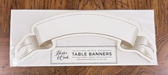 33 Hester & Cook Table Name Banner Cards Die Cut Gold HC044 New