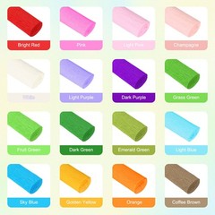 Champagne Crepe Paper Roll 10 x 98In Wide Crepe Flower Sheets for DIY Craft