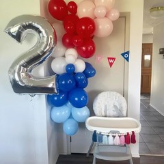 Red White and Blue Balloons 60pcs, 4th of July Patriotic Balloons Red Dark Li…