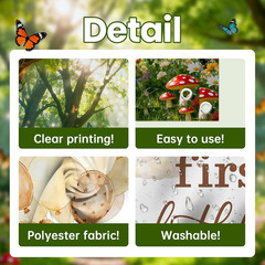 Spring Enchanted Forest Backdrop Fairy Enchanted Forest Party Decorations Banner