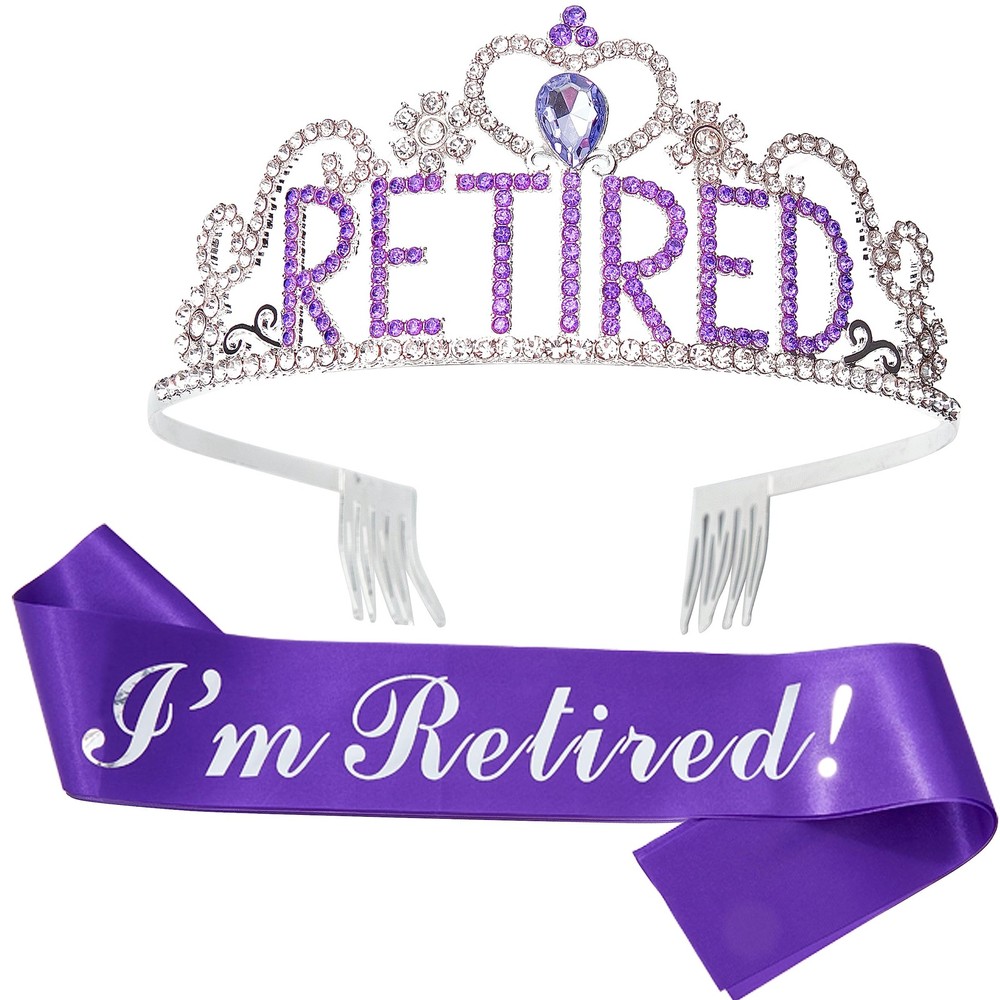 JunyRuny Purple Retirement Party Decorations for Women, I’m freesize,