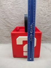 Super Mario Question Block Bucket Storage Container – Nintendo Decor Red