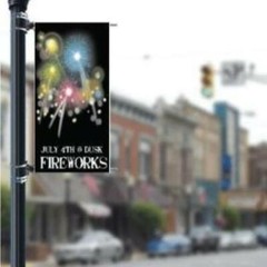 Patriotic 30″x60″ Pole Banner FREE SHIPPING