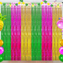 Luau Hawaiian Party Decorations, Flamingo Party Decorations, Green Rose Red