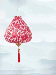 Chinese Style Hanging Lantern Waterproof Cloth Lanterns Party Festiva Decor
