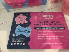 Gender Reveal New Set Sticker, Ballons, Baby Pacifiers, Signs Boy Or Girl Set