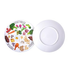 Viynran 10″ Portion Control Plate for Balanced Eating – 10 inch, 1 Pack