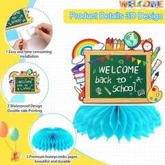 8 PCS Back to School Decorations First Day of Kindergarten Items | Paper Honeyco