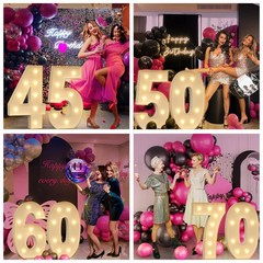 1 PCS 3FT Foam Board Number 4 Light Up Marquee Number Birthday Party Decor