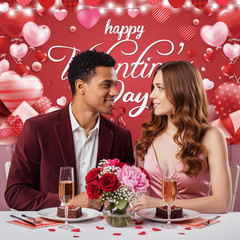 Valentine’s Day Banner Backdrop 71×43 Inch for Indoor/Outdoor Photography Decor