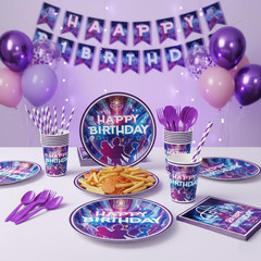Kpop Birthday Party Decorations Serve 24, 199Pcs K Pop Party Supplies, Dinner Pl