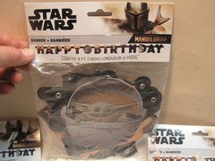 3 X Star Wars Party Decorations Baby Yoda BIRTHDAY Banner 6′ lot set.