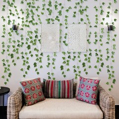 Fake Vines for Room Decor(12 Pack 84 Feet) Aesthetic 84FT 12PCS Vines, Green