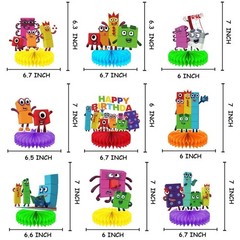 Number Honeycomb Centerpieces 3D Table Decorations Party Supplies