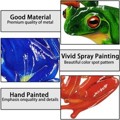 John’s Studio Metal Frog Wall Decor Outdoor Garden Hanging Art Sculptures Hom…