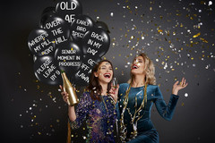 Funny Abusive Balloons | Fun Decoration for Adult Birthday Party (16 Pack)