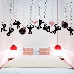 Bachelorette Party Decorations 24Pcs Hanging Swirls Decorations Bachelor Party S