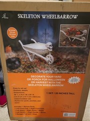 48 3/4″ Skeleton Wheelbarrow Halloween Decoration – Morris Costumes
