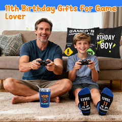11 Year Old Boy Birthday Gift Ideas, Funny Gamer Birthday Gift Set for 11th Boys
