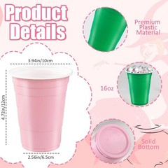 Charming 50 Pcs Witch Party Cups – 16 Oz Leak-Proof for Spooky Celebrations