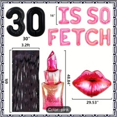 30 Isso Fetch Balloon Decor Kit with Lipstick And Lips