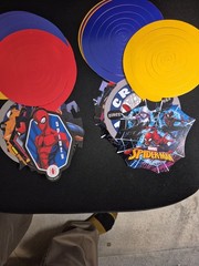 MARVEL Spiderman Swirl Decorations – (2 Pack) Crime Fighters 12 Piece Set