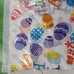 Large Easter Spring Bunny Party Supply Lot Napkins plates table cloths Bags Pan
