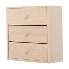 Mini Doll House Bookcase Playset Accessories – Miniature Wood Bookshelf & Cab…