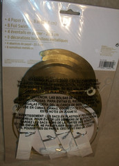 2pks 50TH HAPPY BIRTHDAY DECORATING KIT HANGING FANS SWIRLS GOLD (B195)