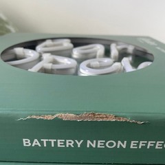Garden ‘Bar open’ Neon Light Battery Operated Indoor & Outdoor – * Defect*