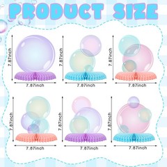 10 Pcs Bubble Centerpieces Under the Sea Party Honeycomb Decorations Mermaid …