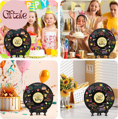 Sweet 16 Party Decorations Vinyl Record 11.8″X11.8″, 16Th Birthday Decorations,