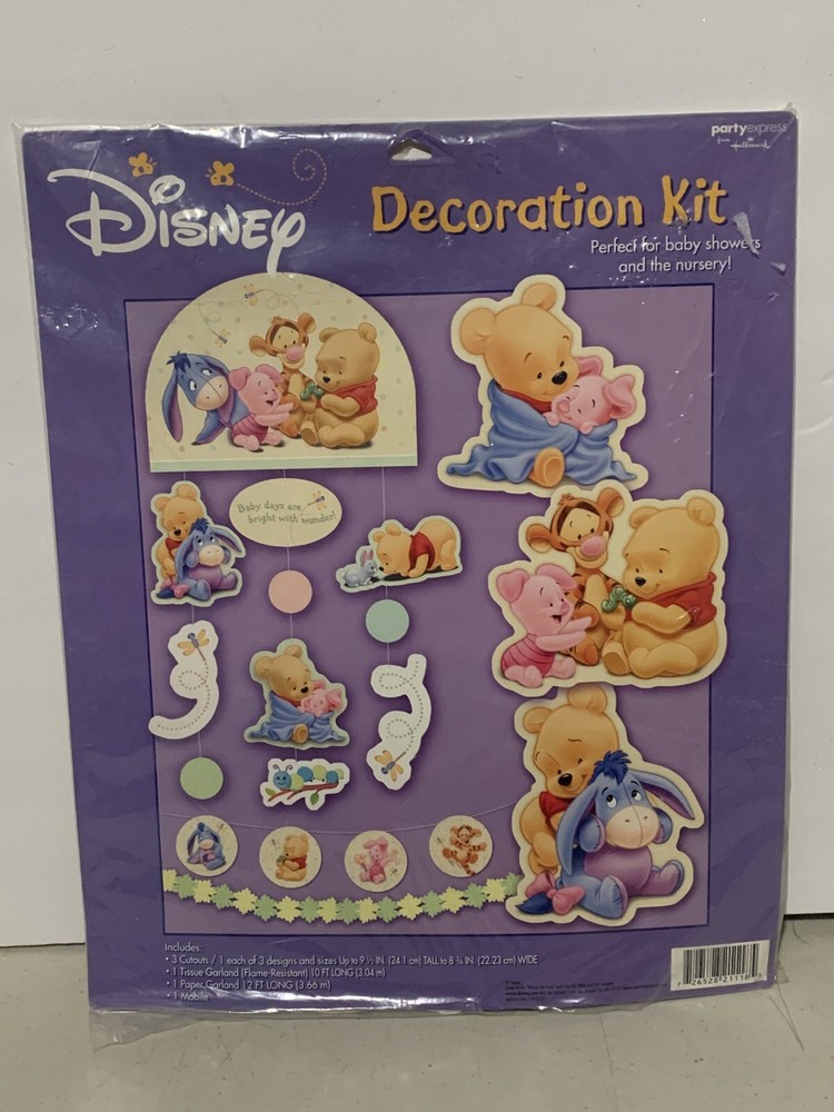 Disney Winnie the Pooh Baby Shower Decoration Kit NEW