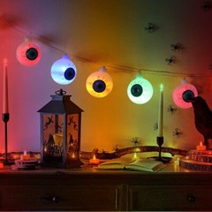 Halloween Eyeball String Fairy LED Colorful Lights Indoor/Outdoor Party Decor UK