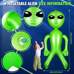 1 Piece 63 Inch Giant Inflatable Alien Blow up Jumbo Green Inflate Alien for