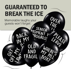 Funny Abusive Balloons | Fun Decoration for Adult Birthday Party (8 Pack Rated E