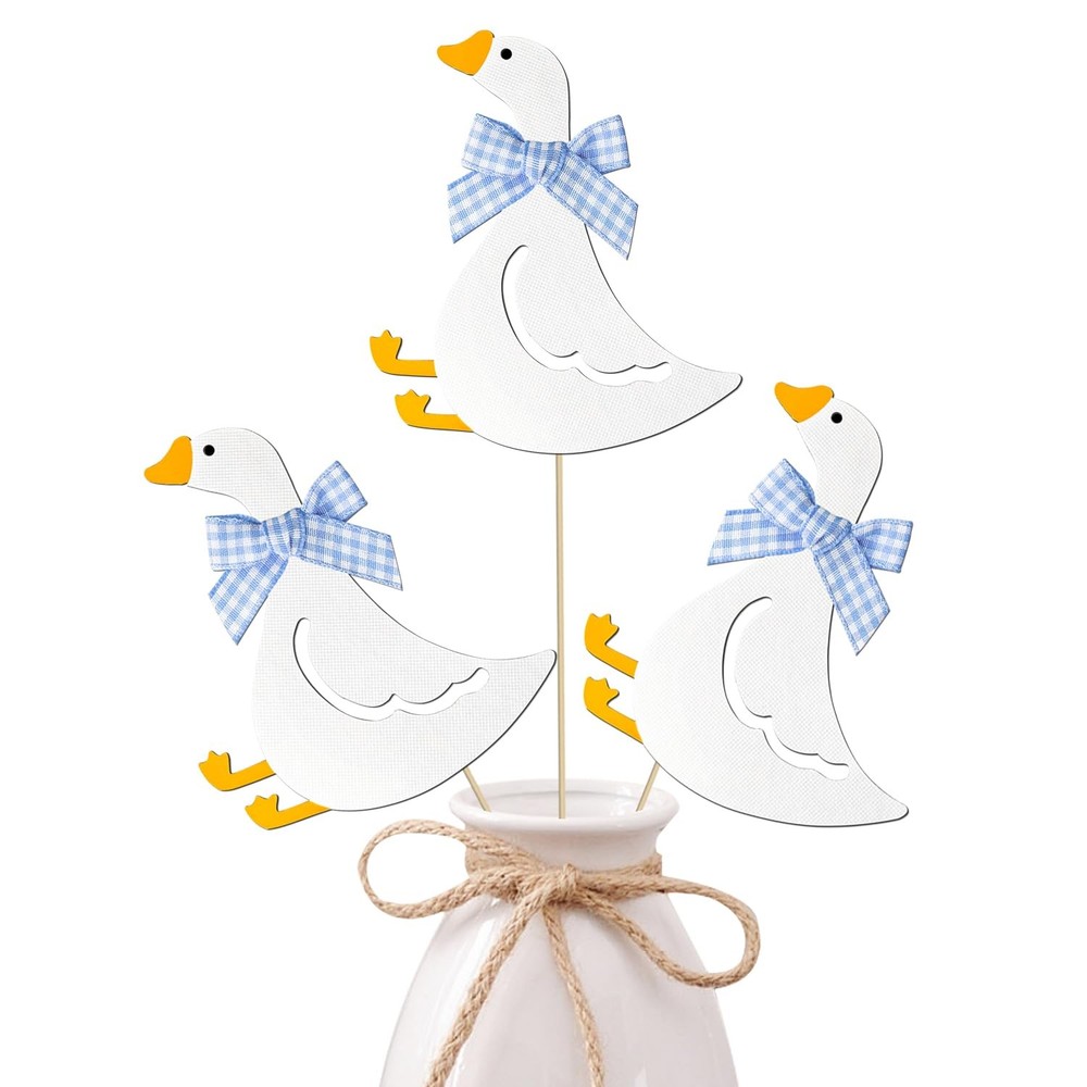 Silly Goose Centerpiece Sticks 12PCS Silly Goose Baby Shower Decorations Blue…