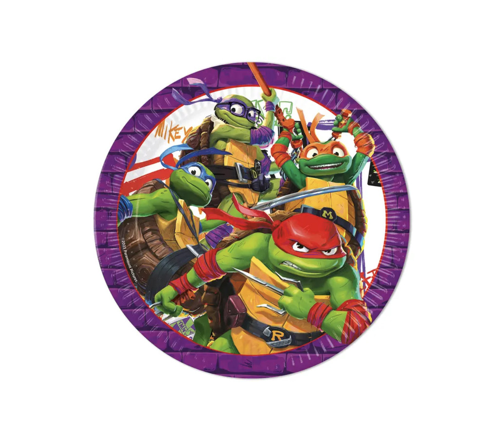 Teenage Mutant Ninja Turtle Party Tableware Decorations TMNT Plates Cups Napkins