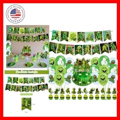 Frog Party Decorations,Kermit Frog Birthday Party Supplies Includes Banner- C…