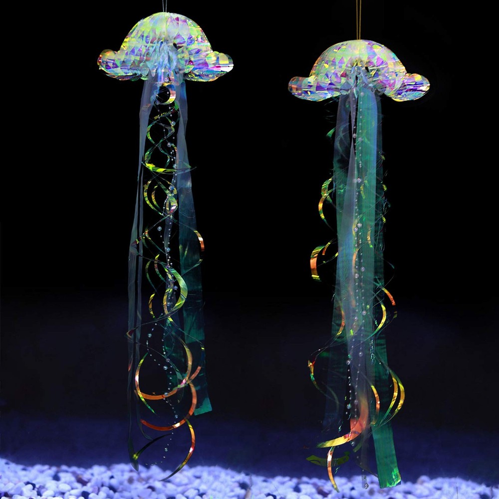 Iridescent Jellyfish Decor Under The Sea Party Decoration Little Mermaid Them…