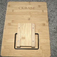 CKBASE Adjustable Wooden Donut Display w/ Metal Support, Natural 12 x 10.5″