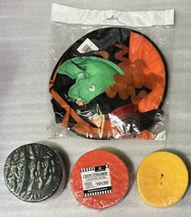 Halloween Decor Lot – Witch Windhose Whirlie & Crepe Streamers NEW ORANGE BLACK