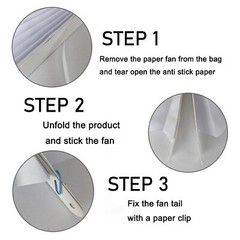 White Party Decorations 8 inch Paper Fans 30 Color DIY Set Birthday Wedding