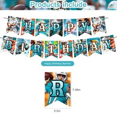 Dolphins Party Decorations,Dolphins Birthday Party Supplies Includes Banner -…