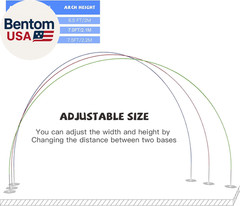 Balloon Arch Stand Kit, 10FT Wide & 7.5FT High Adjustable Balloon Arch Frame, Id
